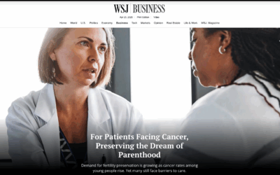 Worth the Wait Featured in Wall Street Journal Oncofertility Article